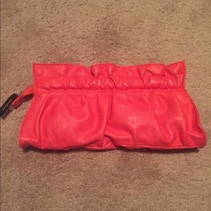 Neon Coral Express Clutch